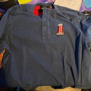 Men Harley Davidson Graphic Henley long sleeved shirt - Large